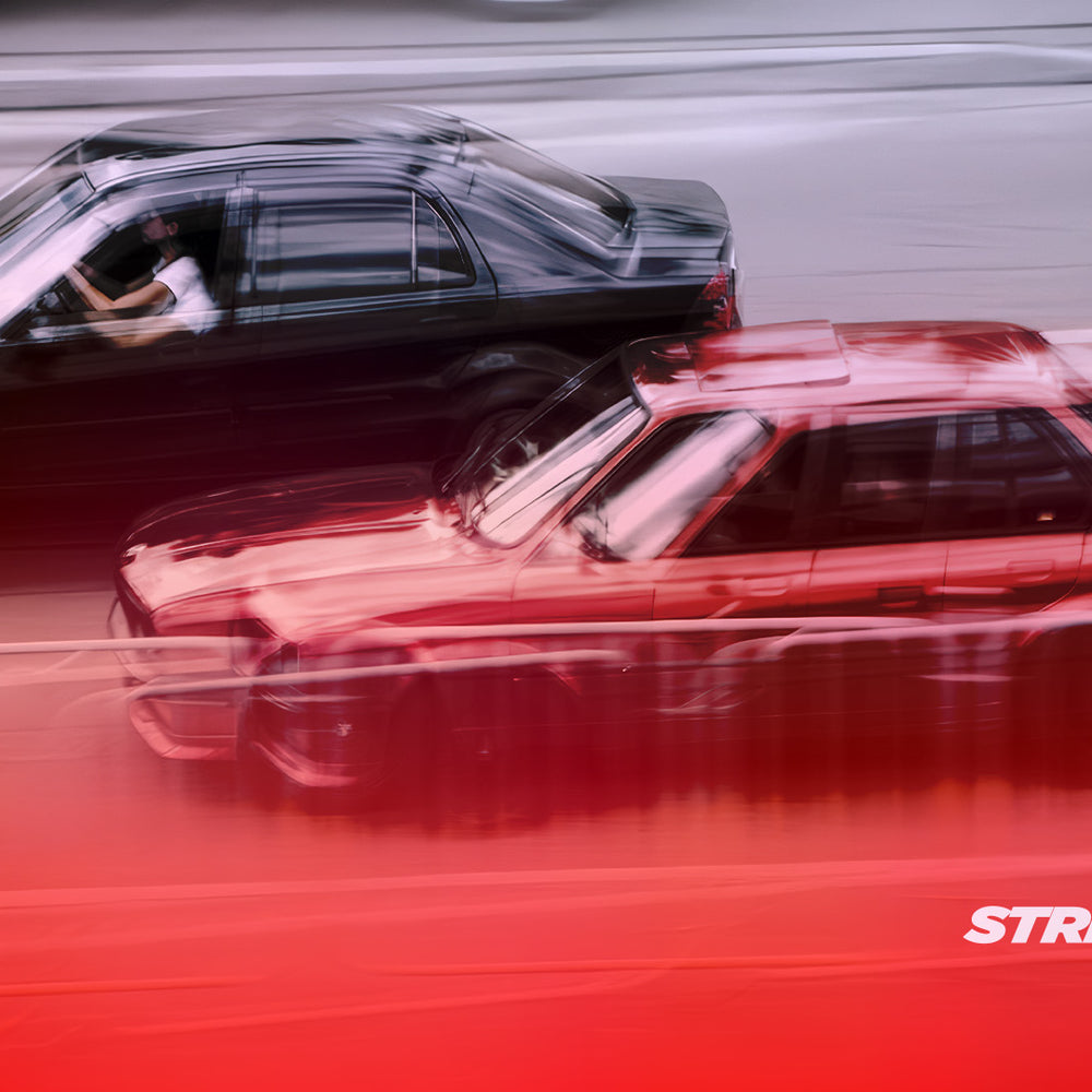 Illegal street racing on Florida highway