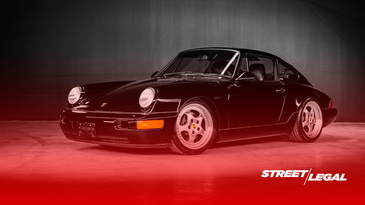 Porsche 911 (964) showcasing aerodynamic design