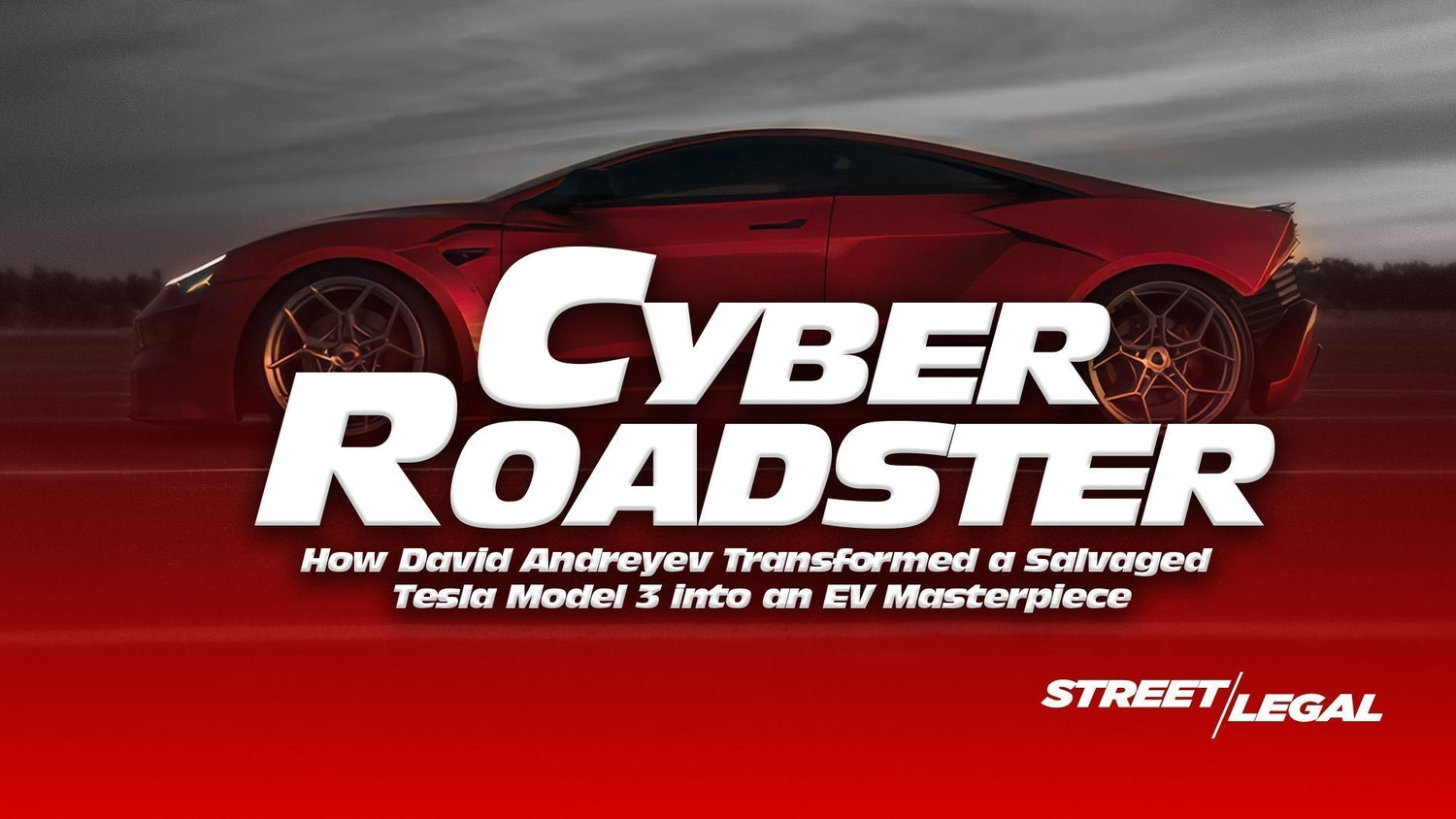 Side profile of the Cyber Roadster by David Andreyev