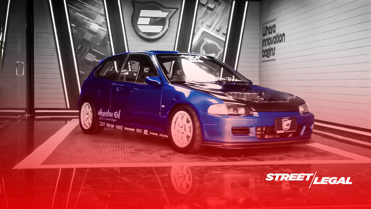 All-Electric Honda Civic EG: 250HP, 440 lb-ft Torque – Street Legal