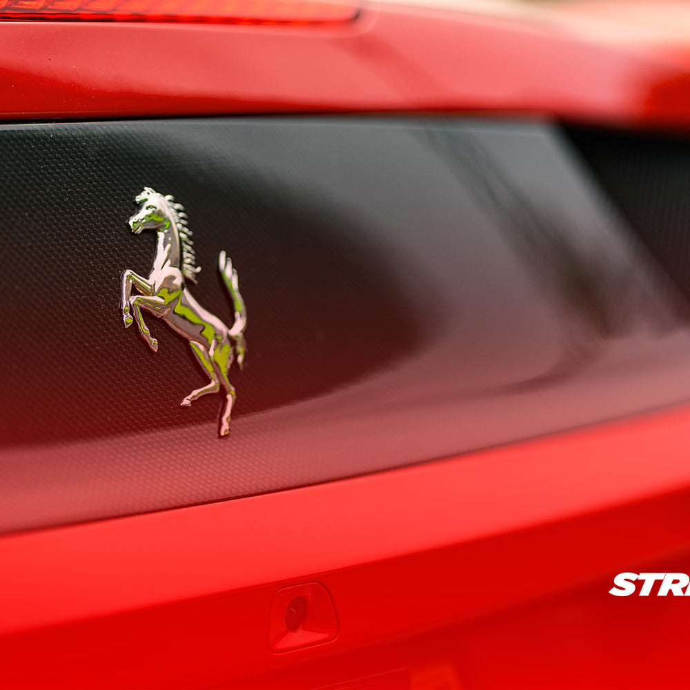 Street Legal Rear view of Ferrari 458 Spider showcasing its legendary design.