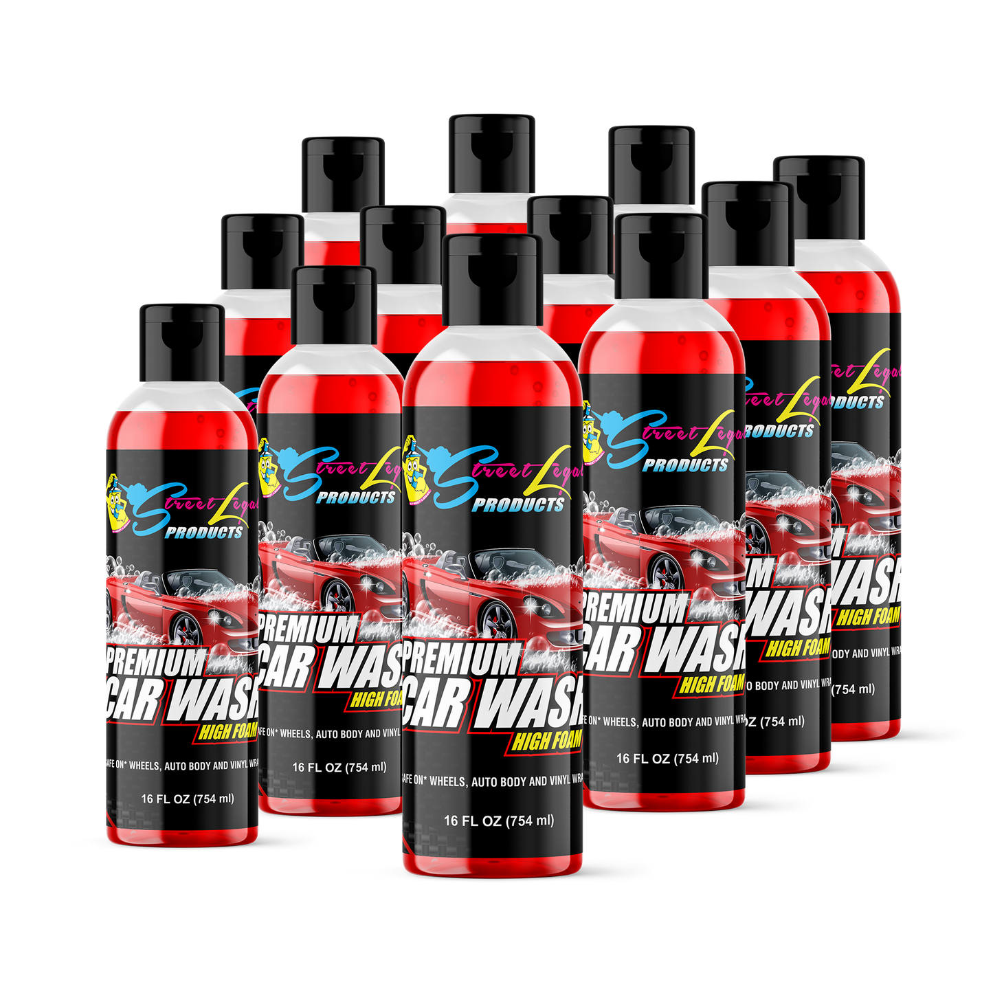 Premium Wash & Wax 16 oz bottle 12 bottles