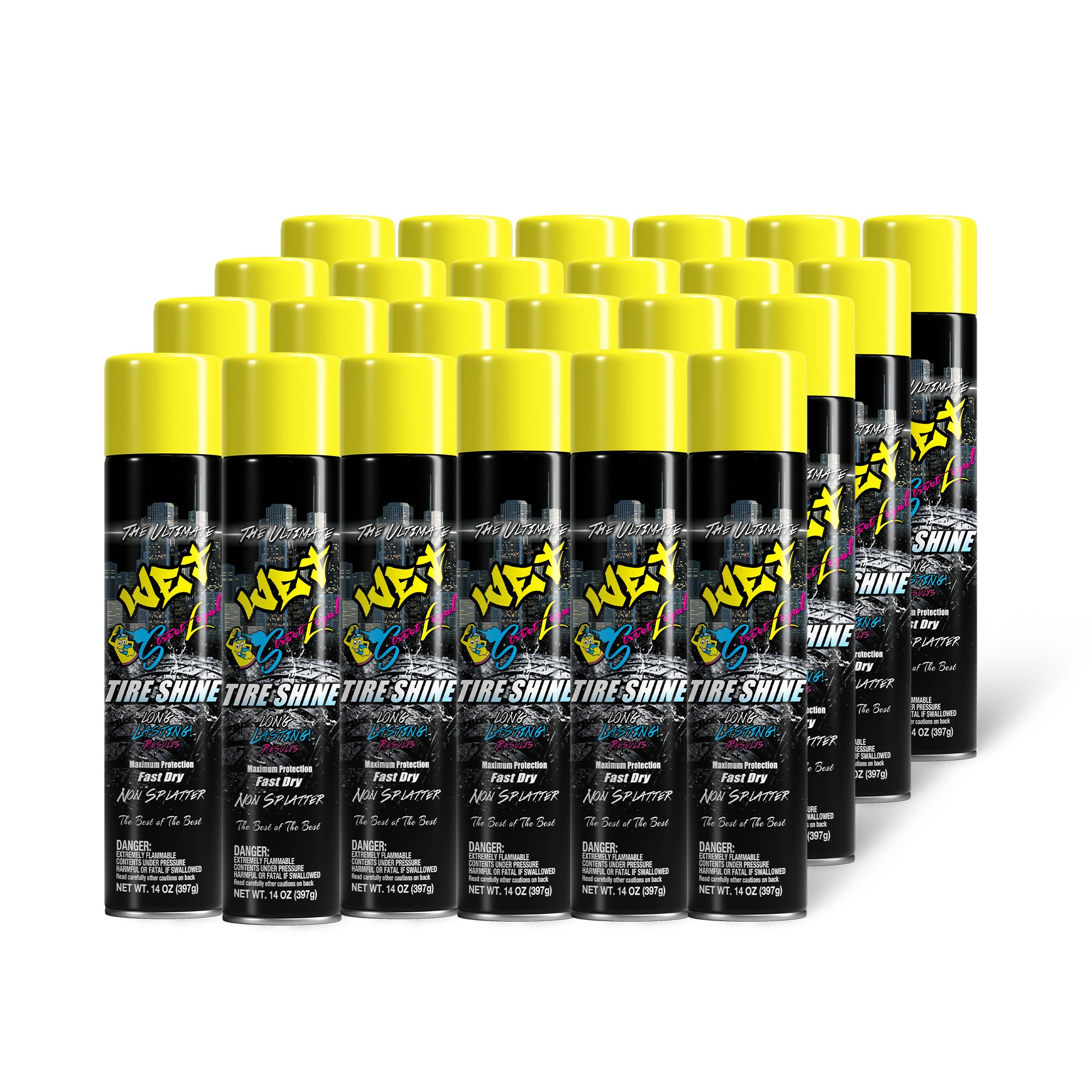 Street Legal Ultimate Wet Tire Shine – Non-Splatter Formula (14oz)