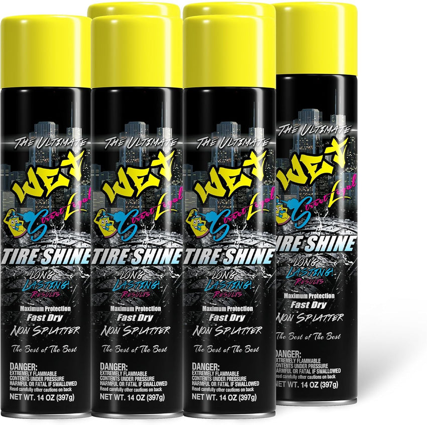 Street Legal’s The Ultimate Wet Tire Shine 14oz Spray Can