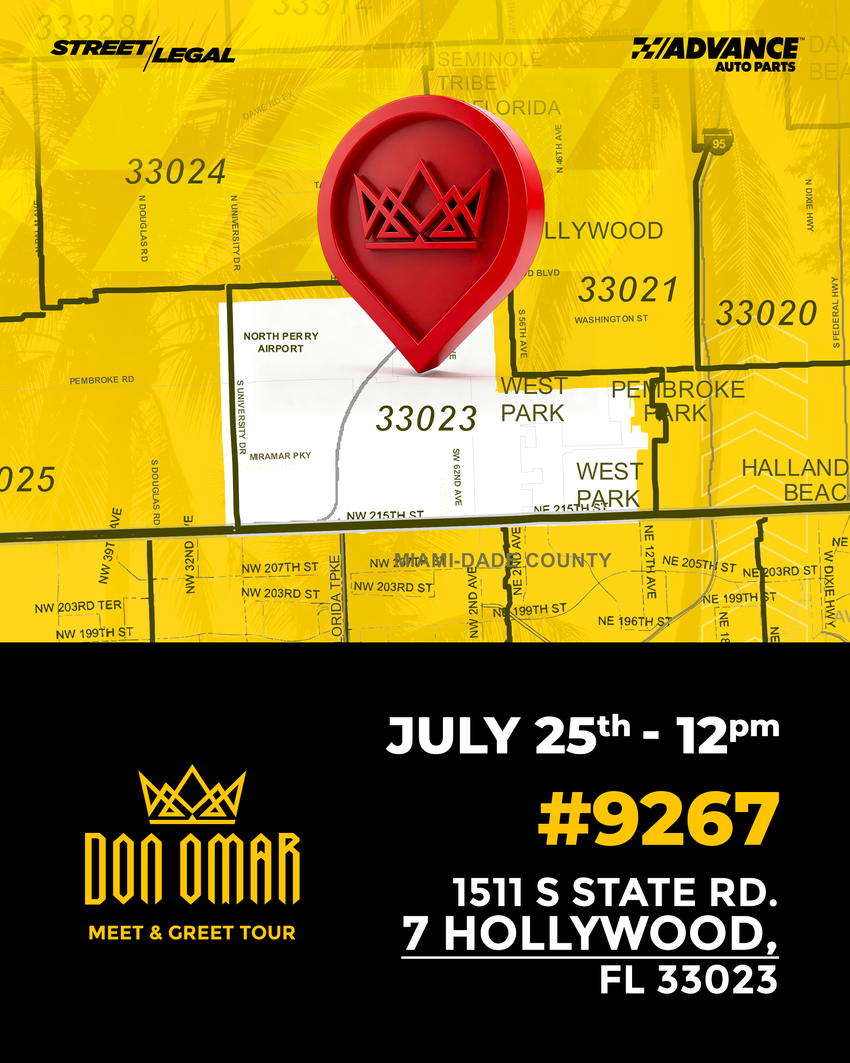 Don Omar Meet & Greet – Store #9267 (Hollywood, FL) – July 25, 2026