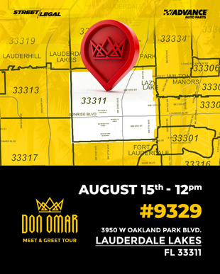 Don Omar Meet & Greet – Store #9329 (Lauderdale Lakes, FL) – August 15, 2026