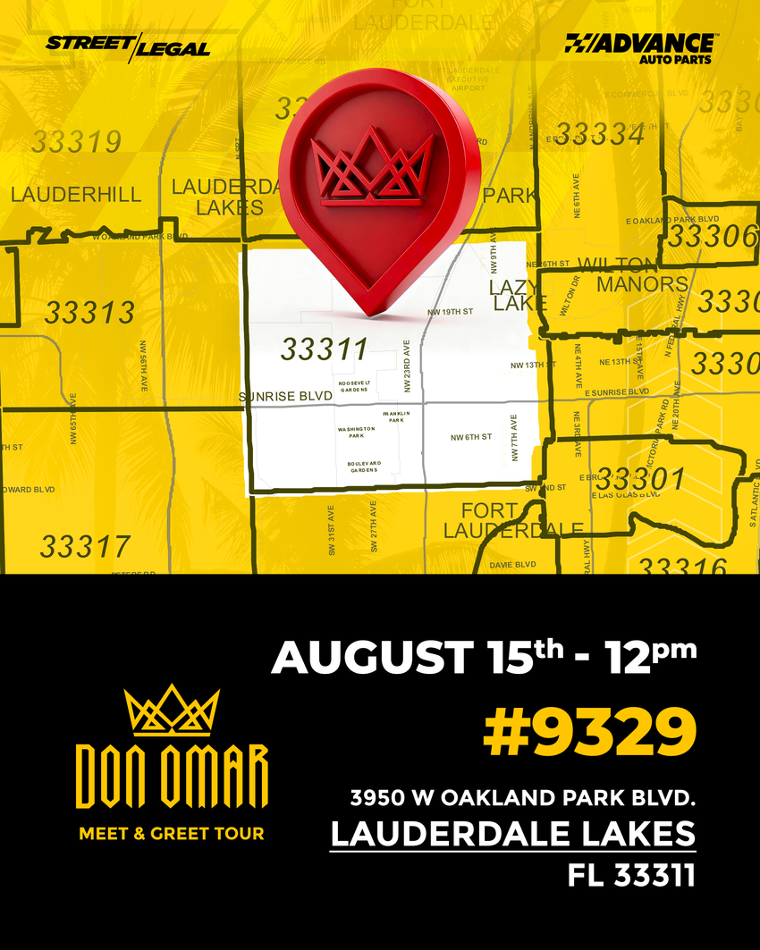 Don Omar Meet & Greet – Store #9329 (Lauderdale Lakes, FL) – August 15, 2026