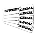 Street Legal Stickers (5-Pack)