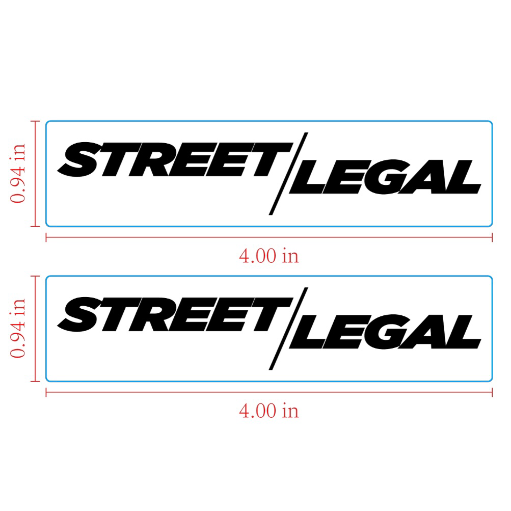 Street Legal Sticker Pack