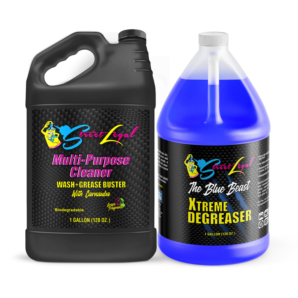 
                      
                        Blue Beast X-Treme Degreaser and Multi-Purpose Cleaner Bundle with Carnauba for automobiles and household surfaces
                      
                    