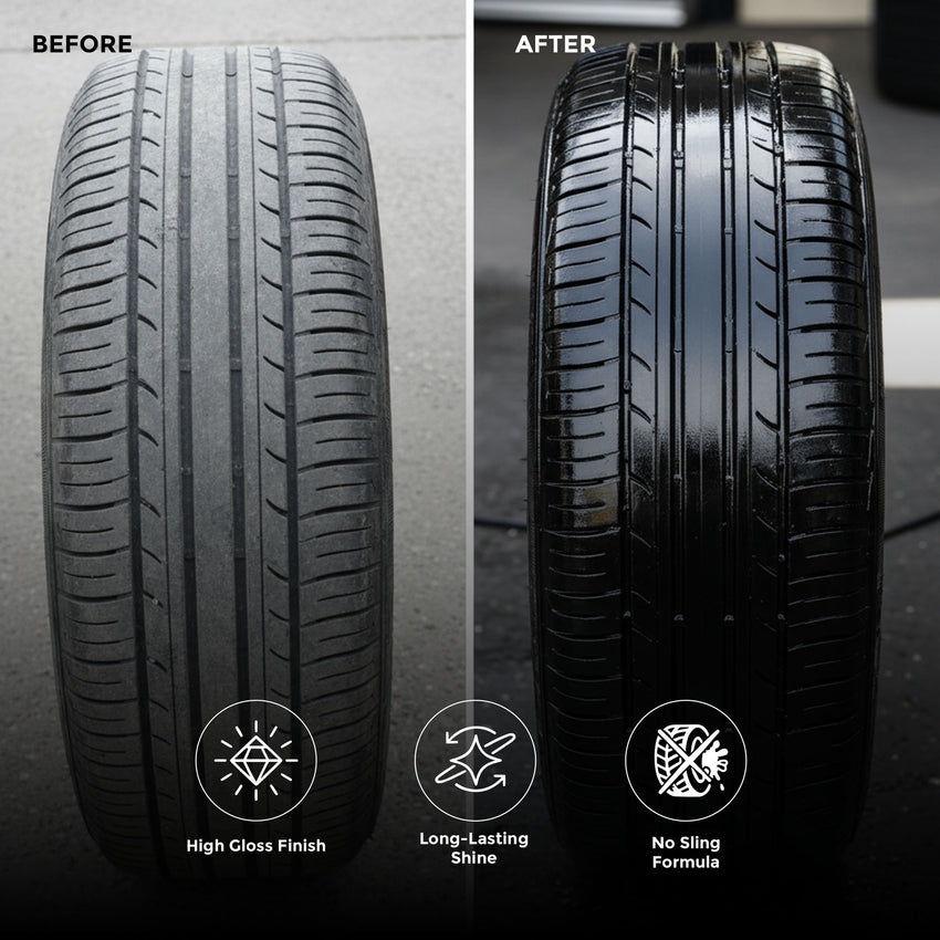 Street Legal’s The Ultimate Wet Tire Shine 14oz Spray Can