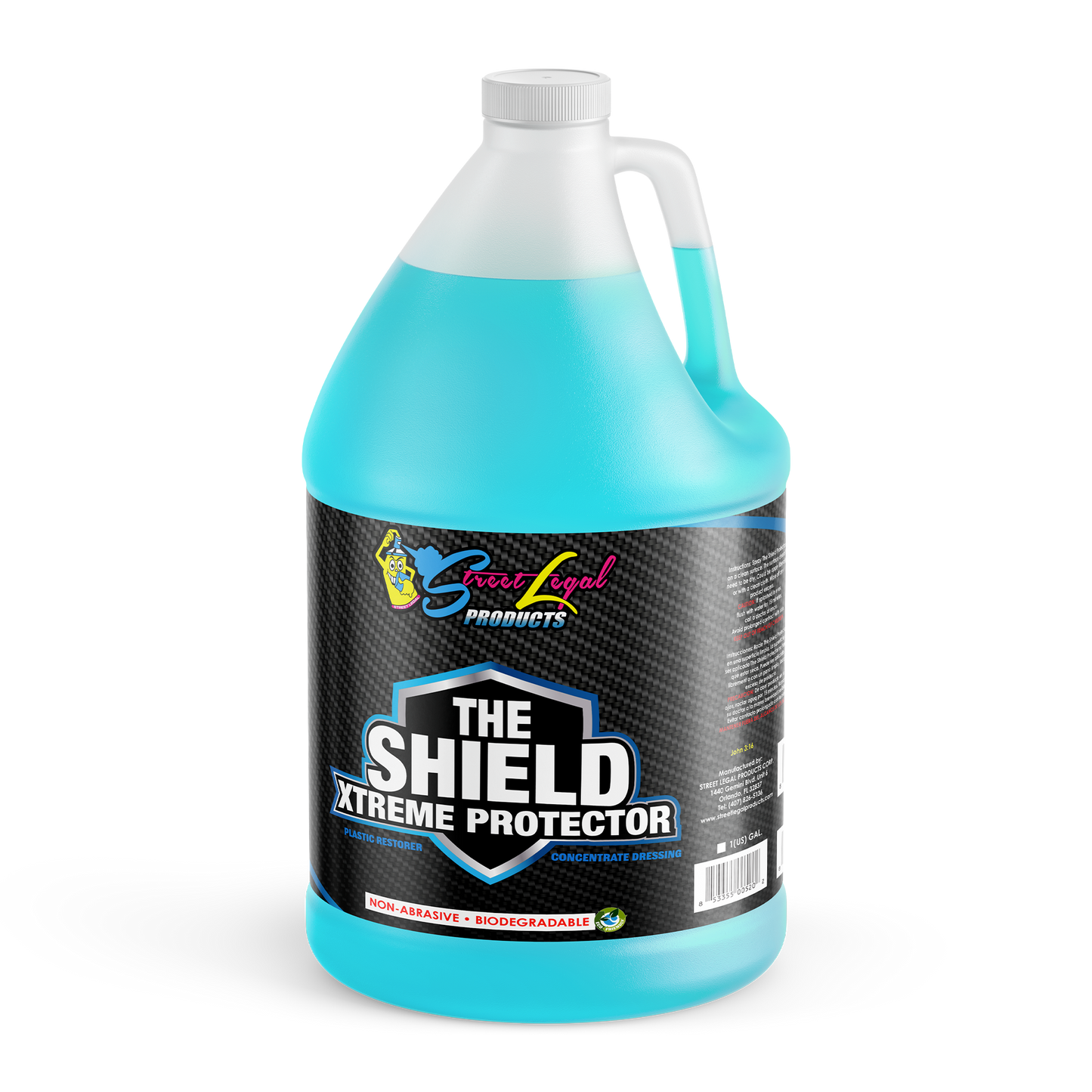 Street Legal The Shield Water Based Xtreme Protector Flushing for vehicle detailing & restoration leather vinyl carpet plastic rubber