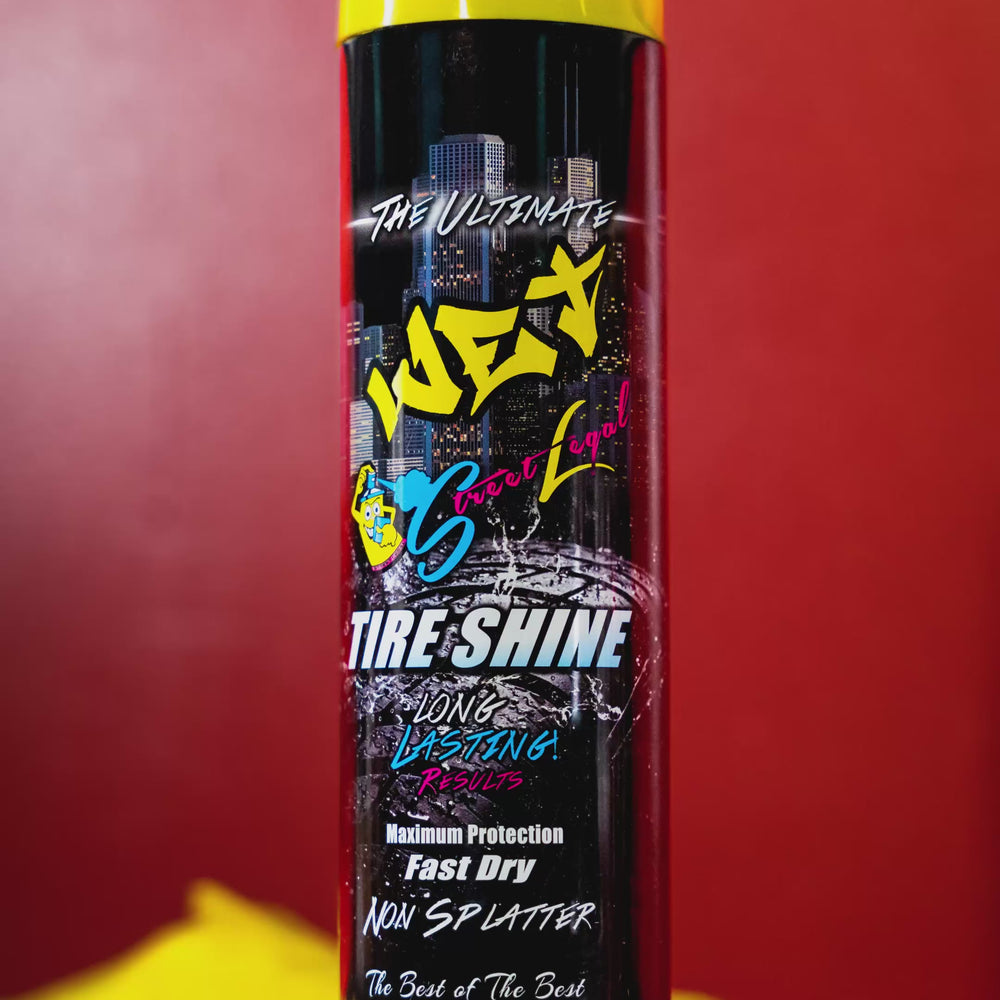 Street Legal Ultimate Wet Tire Shine, 14 oz per can, 6 pack bundle